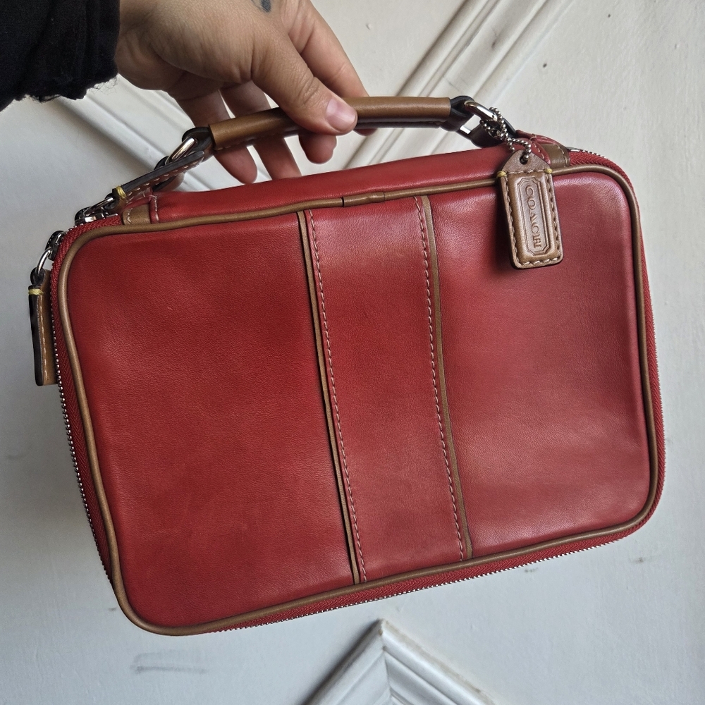 Vinatge Coach Spectator Travel Zip Case ❤️🤎 5023 RARE
